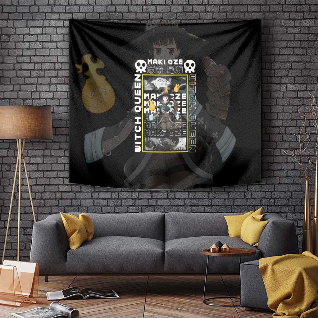 Maki Oze Fire Force Tapestry Company 8 Witch Queen Anime