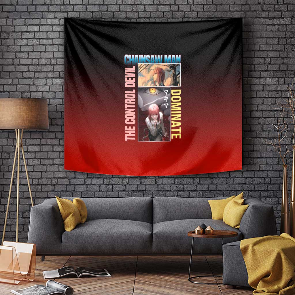 Makima Chainsaw Man Tapestry Chainsaw Man Control Devil Dominate Design