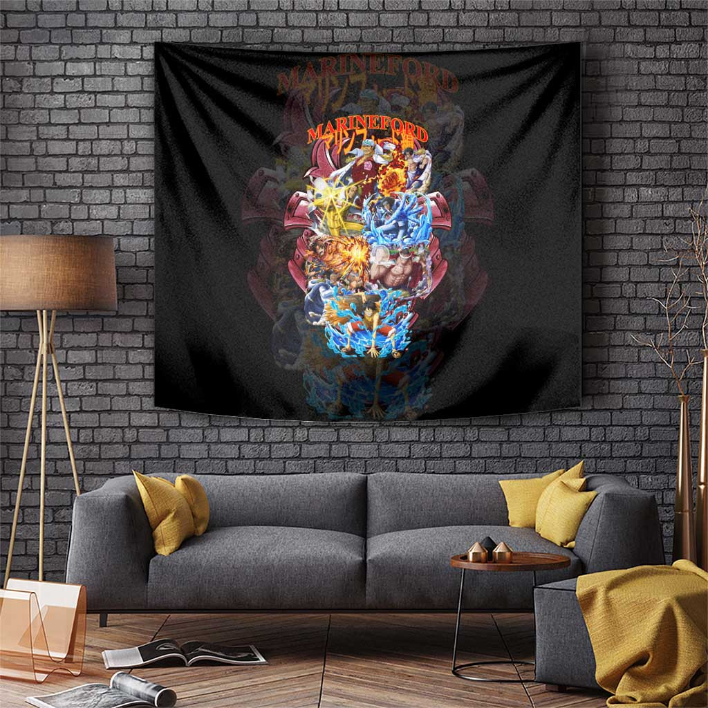Marineford War One Piece Epic Battle Tapestry Of Pirates And Marines Japan Anime Style