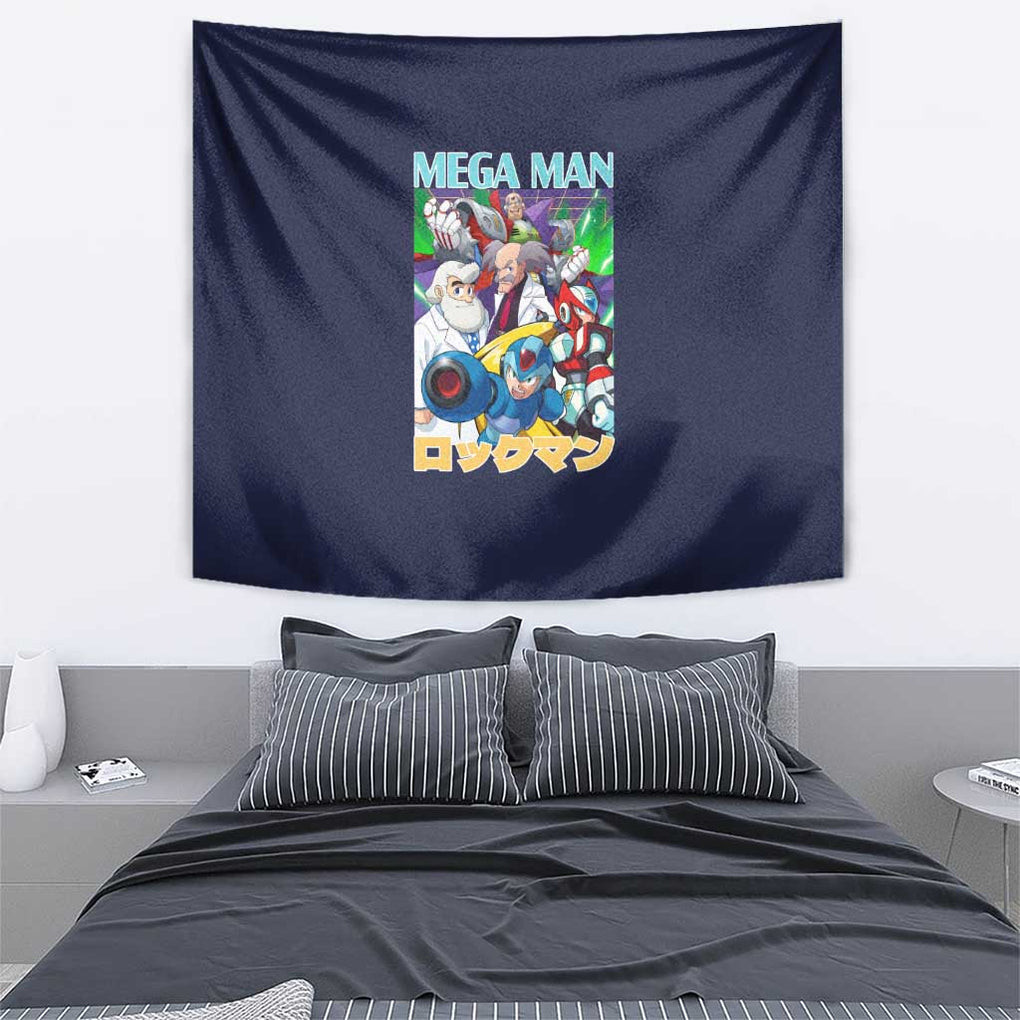 Mega Man Tapestry Anime Style