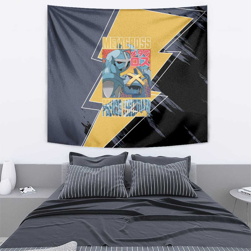 Metagross Pokemon Tapestry Anime Style