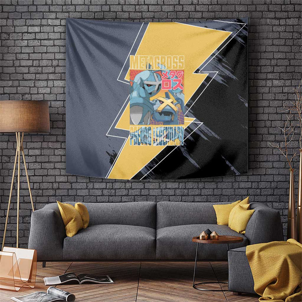 Metagross Pokemon Tapestry Anime Style
