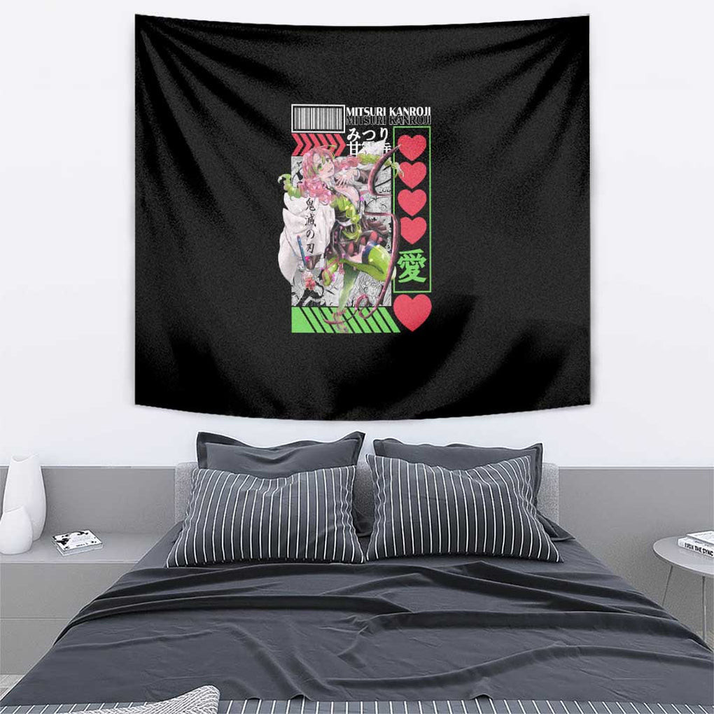 Mitsuri Kanroji Kimesu No Yaiba Tapestry Anime Style