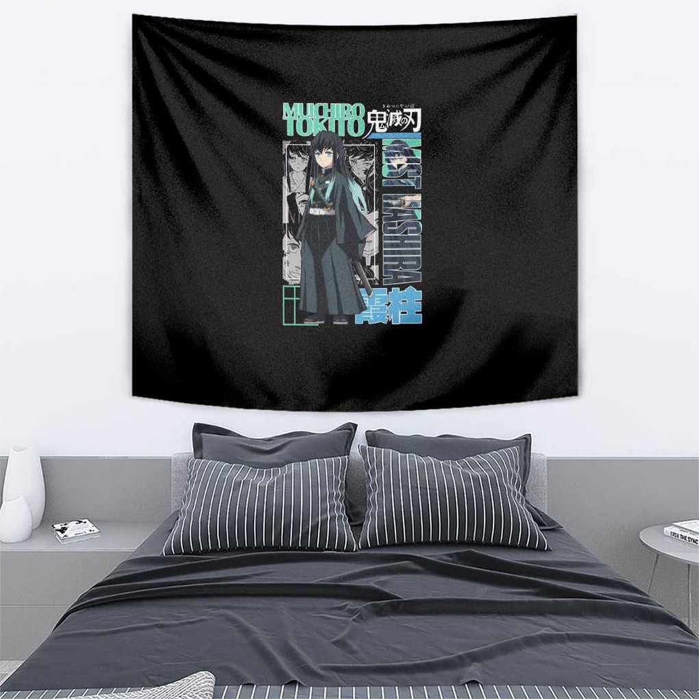 Muichiro Tokito Kimesu No Yaiba Tapestry Anime Japan Style