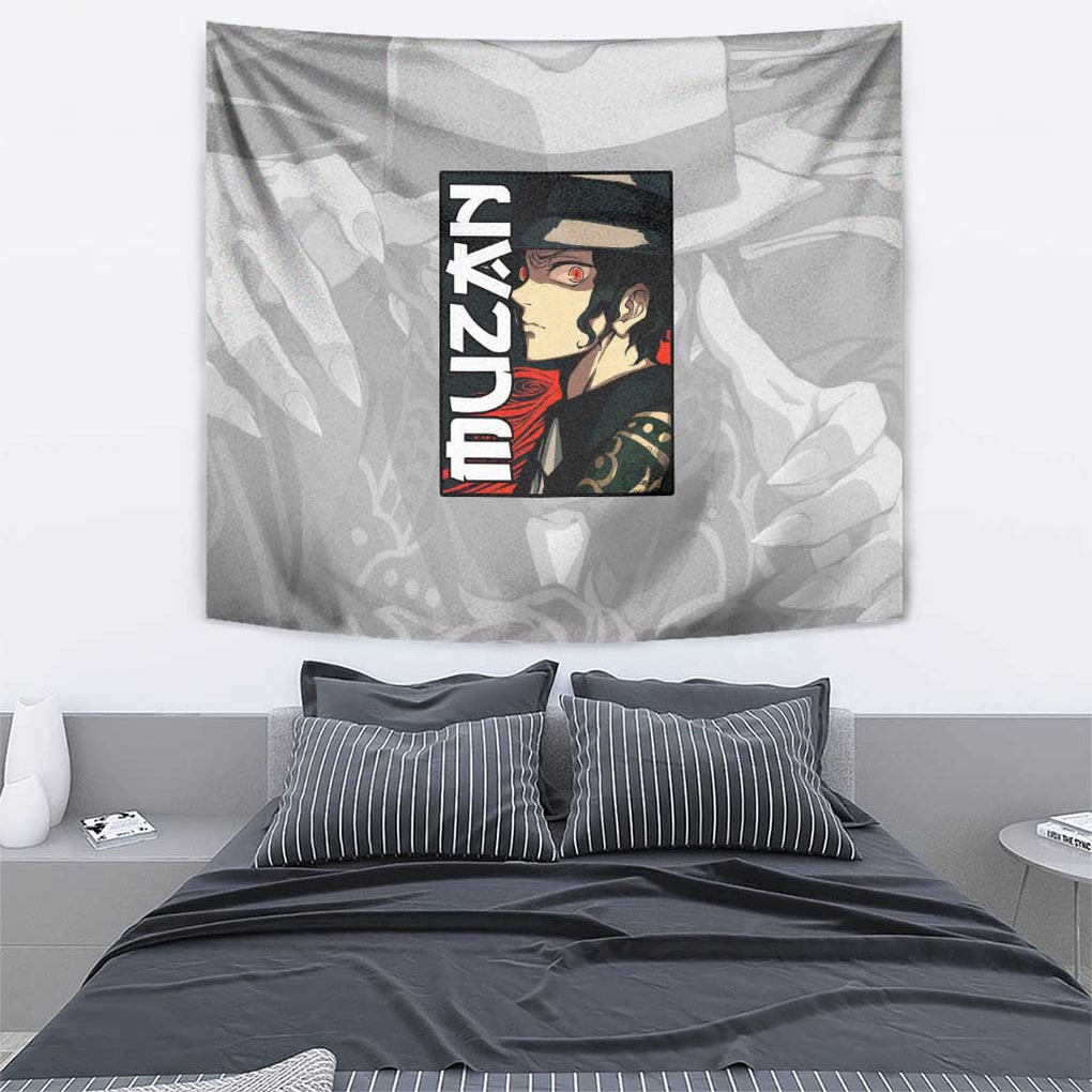 Muzan Kibutsuji Demon Slayer Tapestry Anime Style