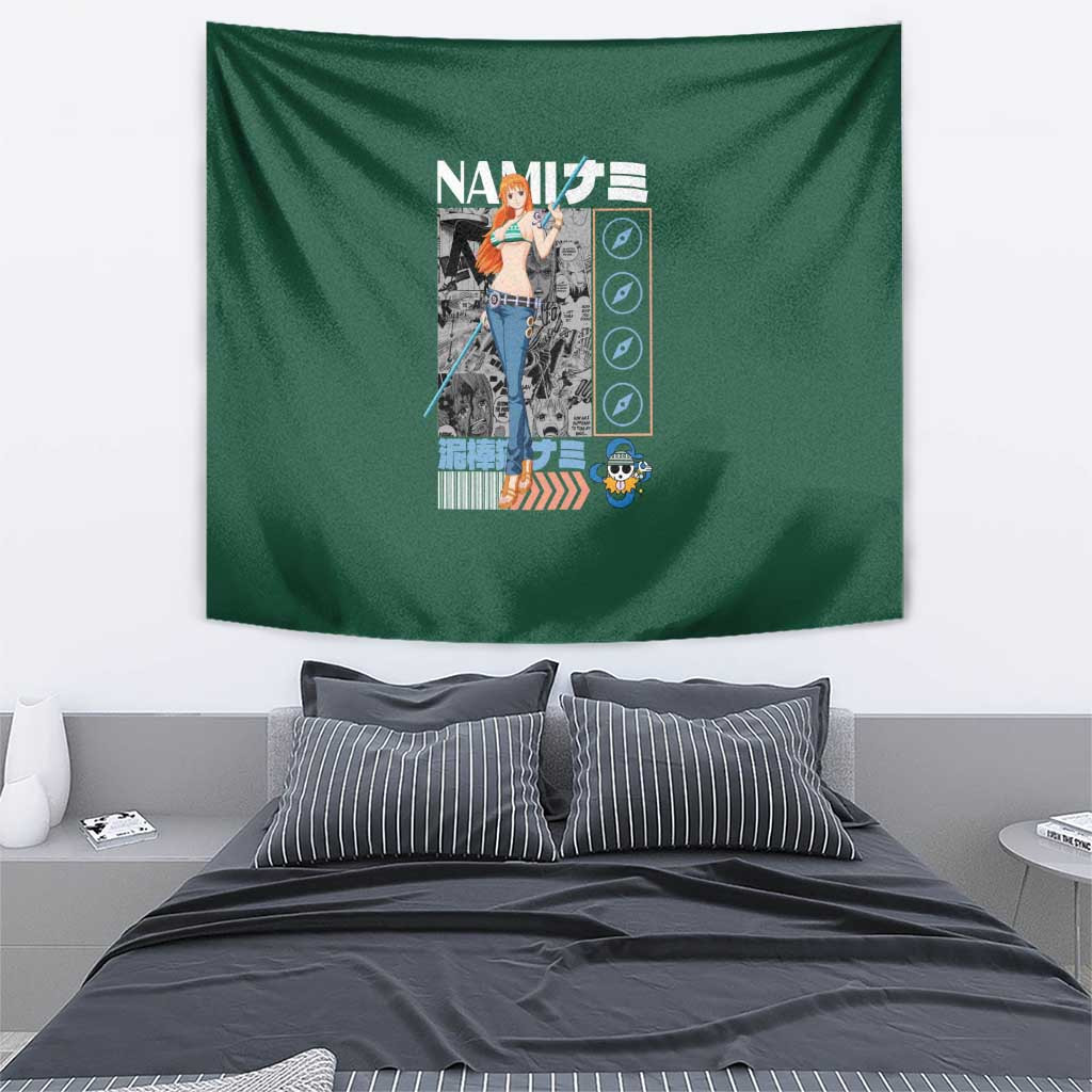 Nami One Piece Tapestry Anime Style