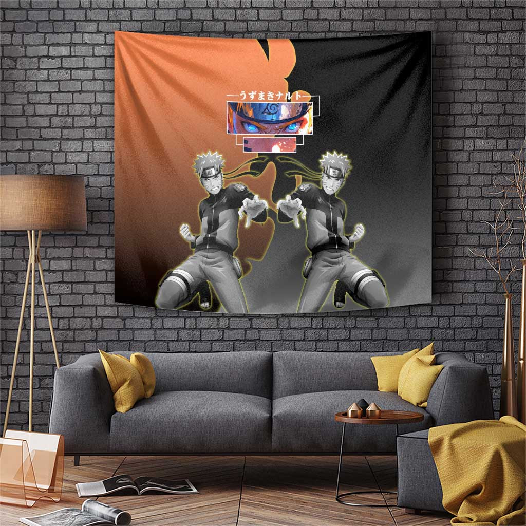 Naruto Uzumaki Naruto Shippuden Tapestry With Dual Tone Rasengan Burst Design