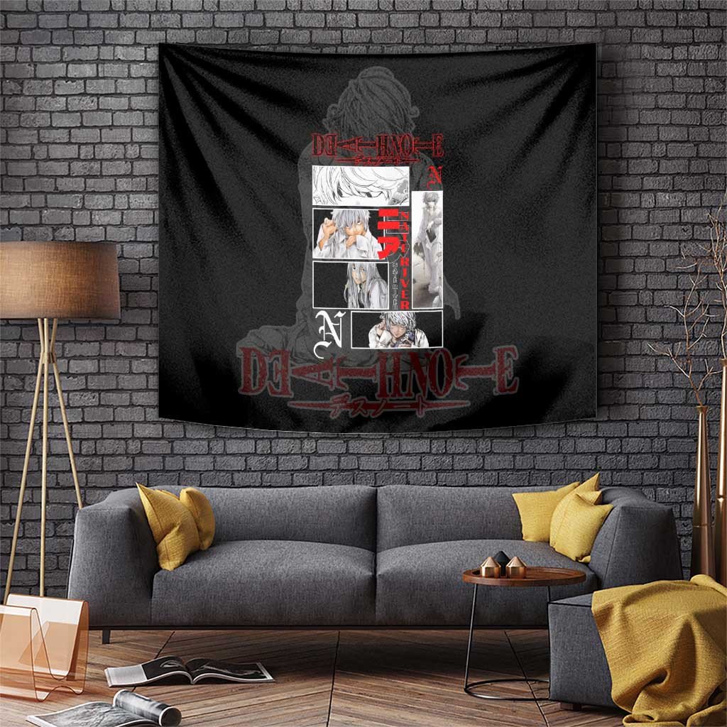 Nate River Death Note Intelligent Successor Tapestry With Calm Focus Anime Style