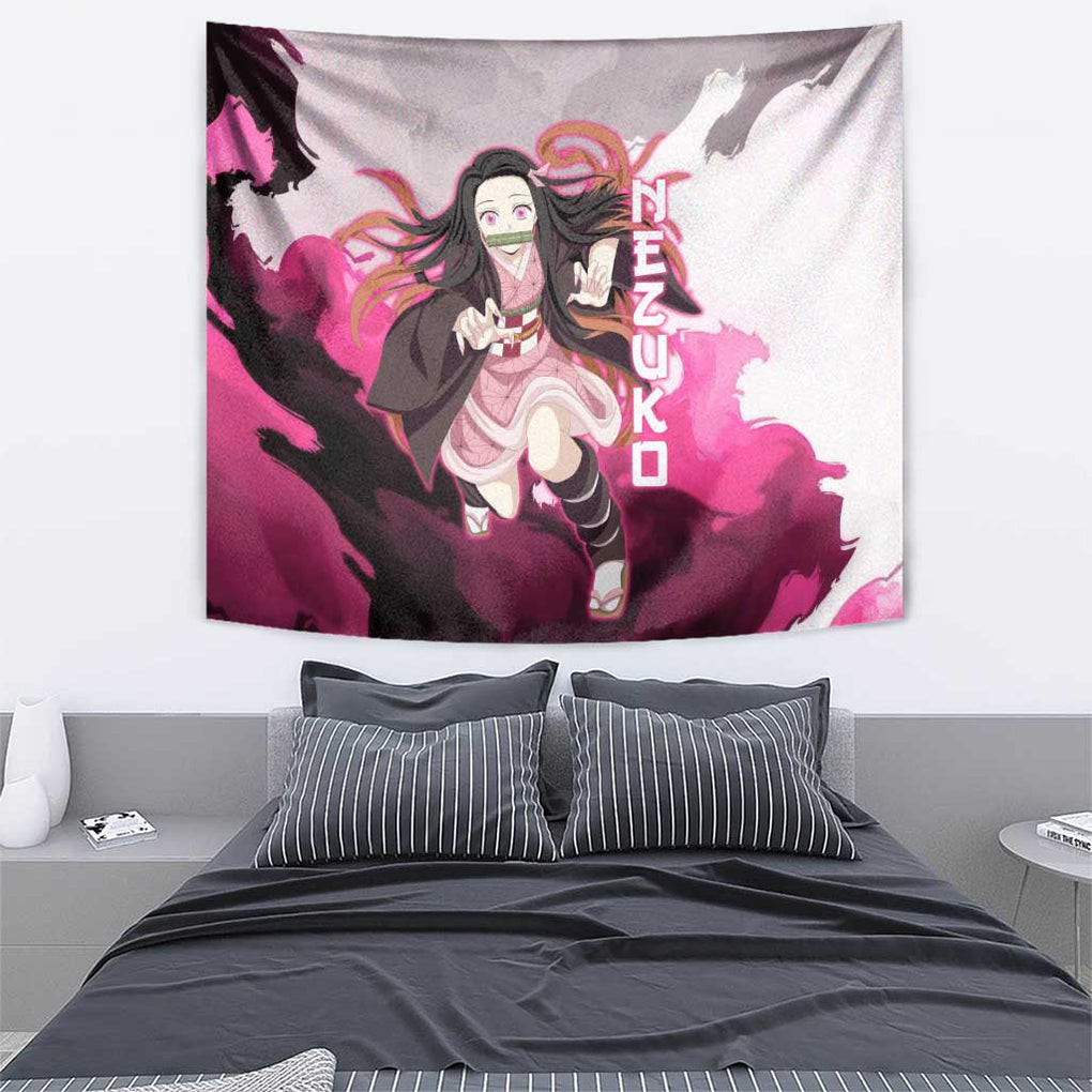 Nezuko Demon Slayer Tapestry Anime Style