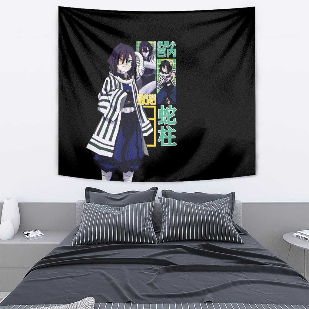 Obanai Iguro V2 Demon Slayer Tapestry Anime Style