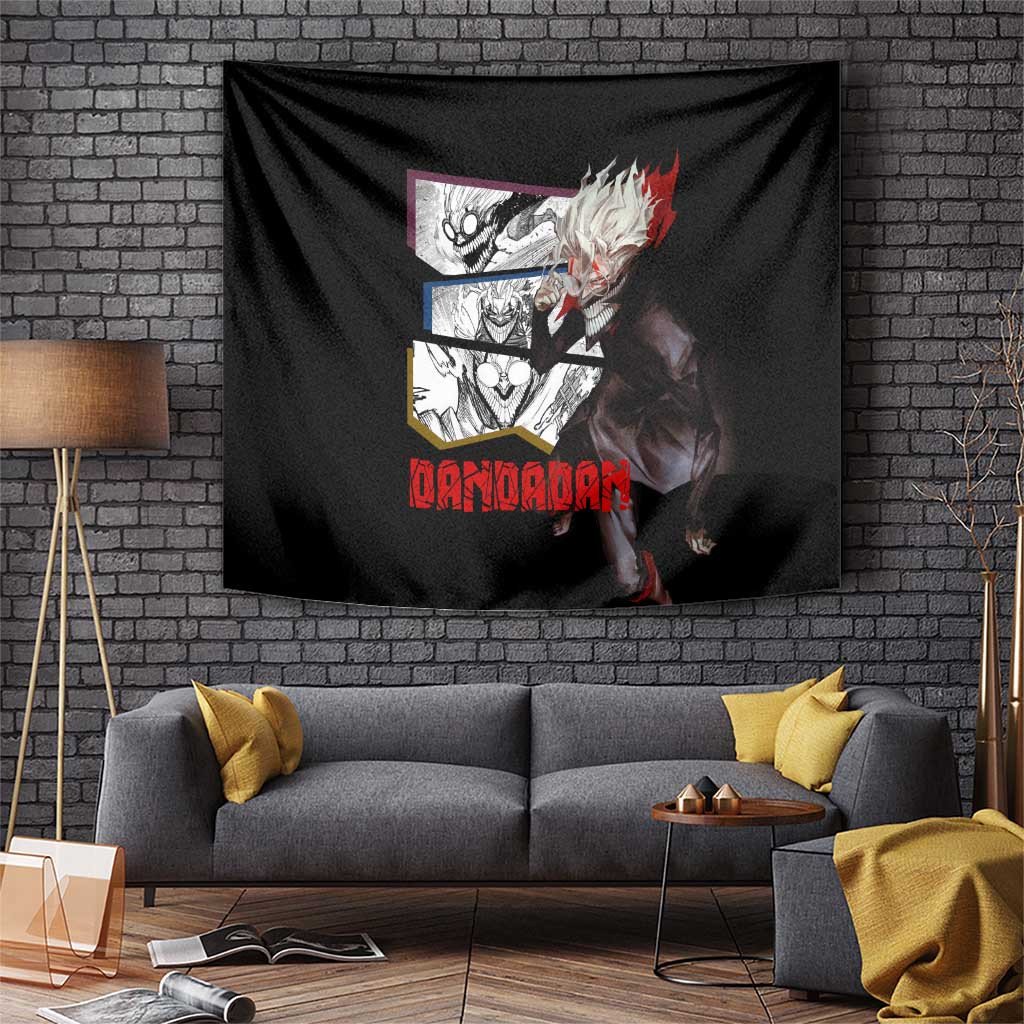Okarun Turbo Granny Dandadan Possessed Speed Demon Tapestry In Comedic Form Anime Style