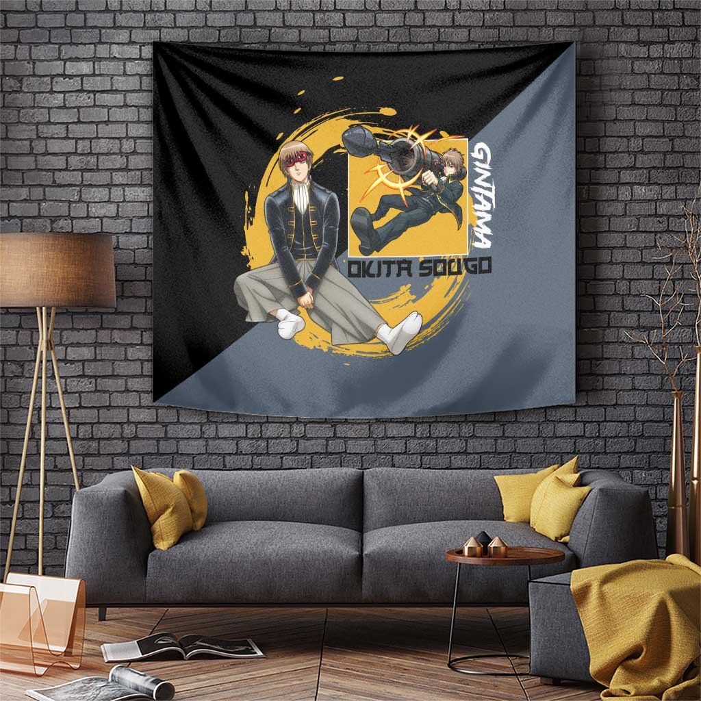 Okita Sougo Gintama Tapestry Rebel Style
