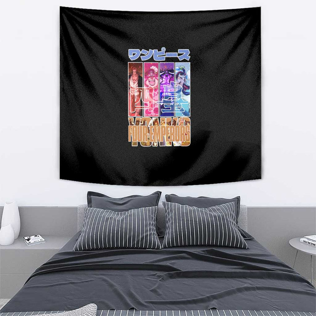 Old Generation Yonko One Piece Tapestry Anime Style