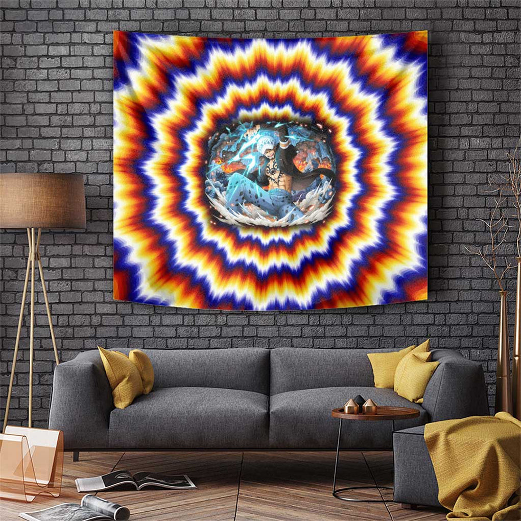 One Piece Fractal Explosion Trafalgar Law Tapestry Fractal Explosion Style