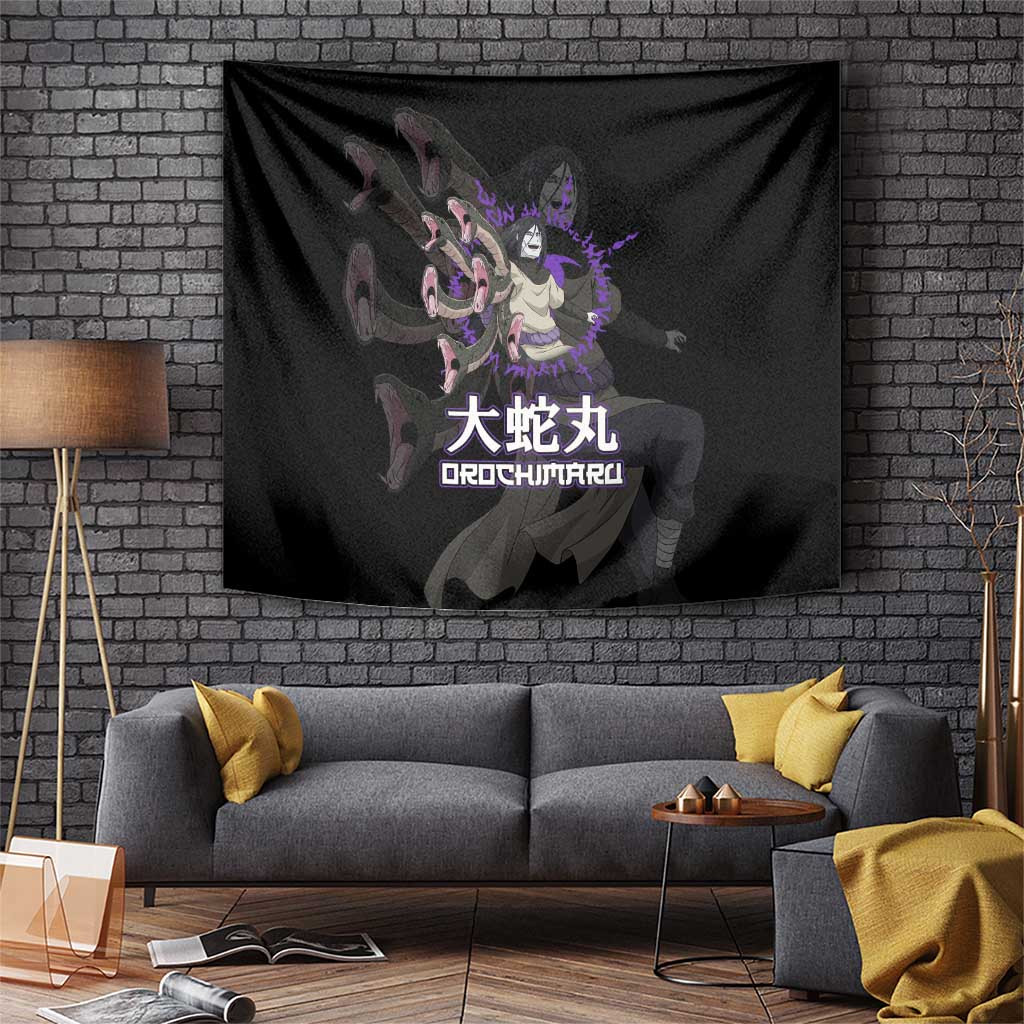 Orochimaru Naruto Legendary Sannin Tapestry With Serpent Energy Japan Anime Style
