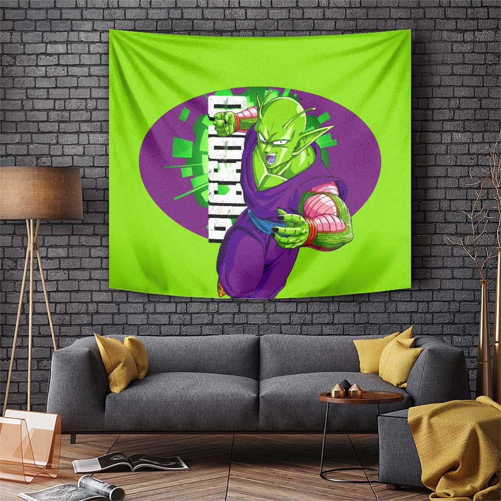 Piccolo Dragon Ball Namekian Warrior Tapestry With Turban Anime Style
