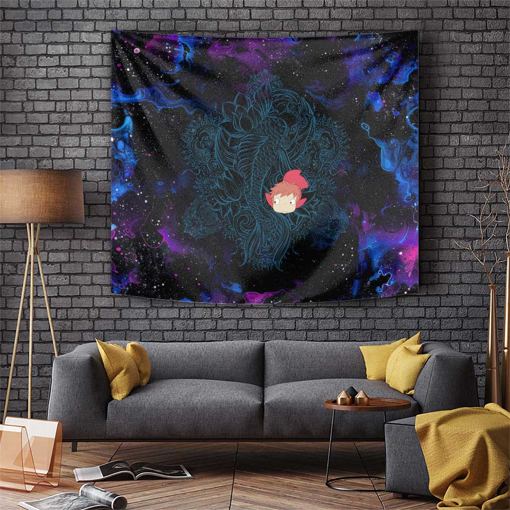 Ponyo Ponyo Tapestry With Deep Sea Dreamscape Vibe