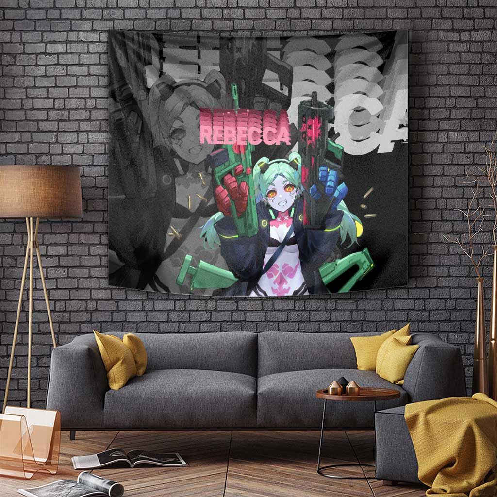 Rebecca Cyberpunk Edgerunners Tapestry