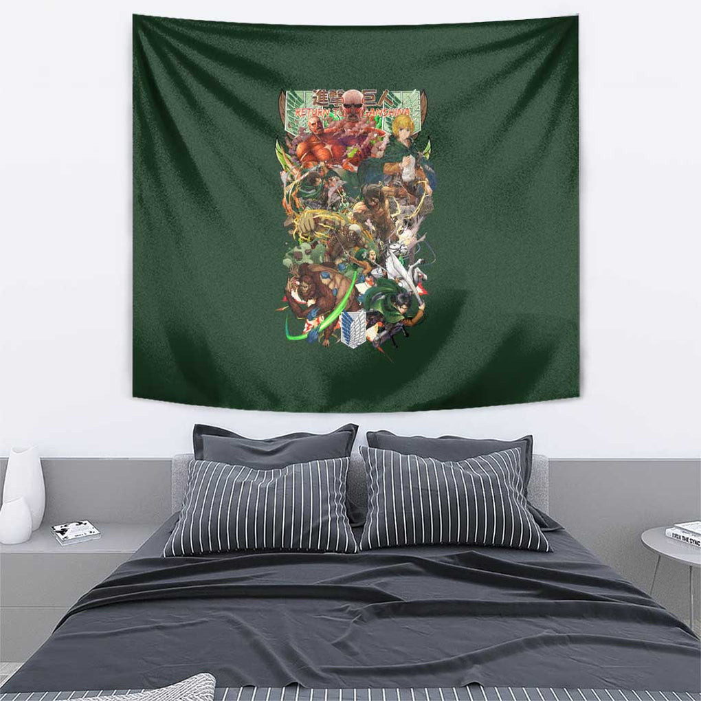 Return To Shiganshina Attack On Titan Tapestry Japan Anime Style