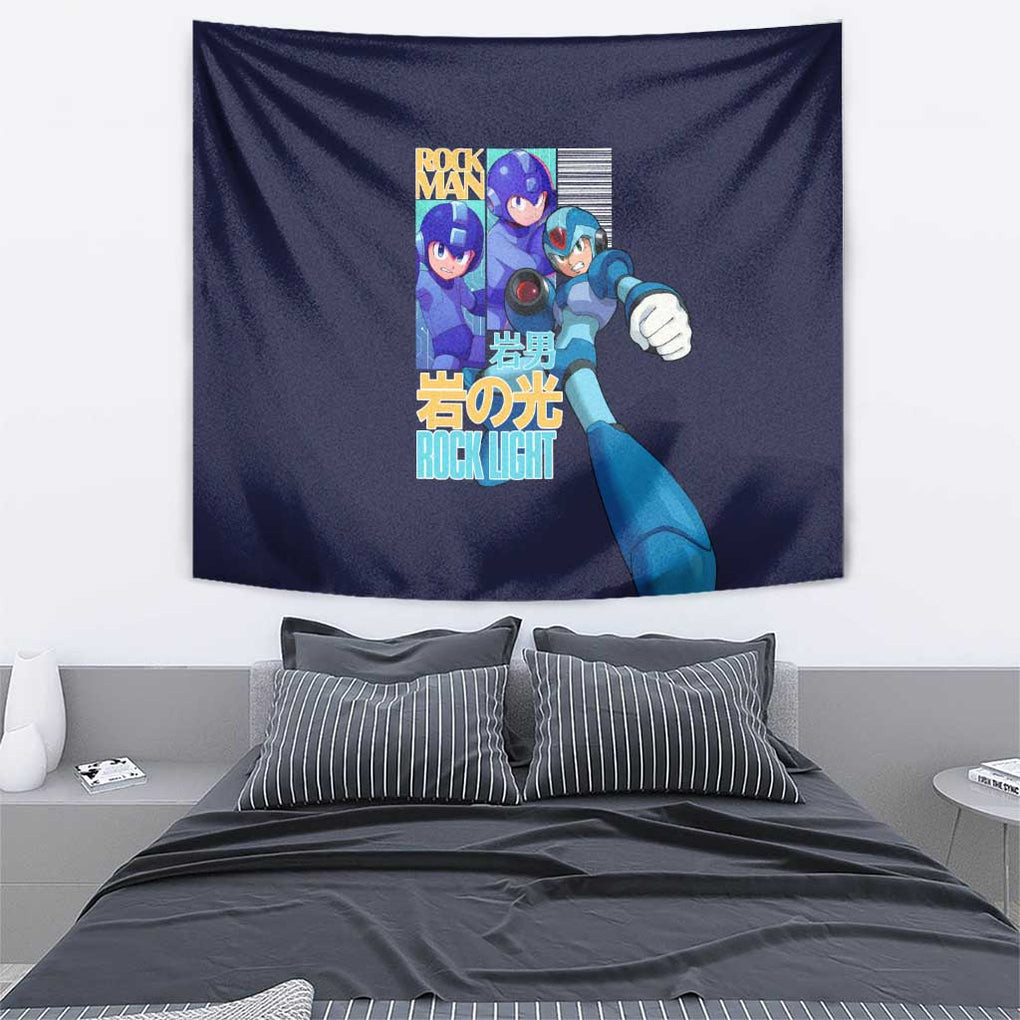 Rock Man Mega Man Tapestry Japan Anime Style