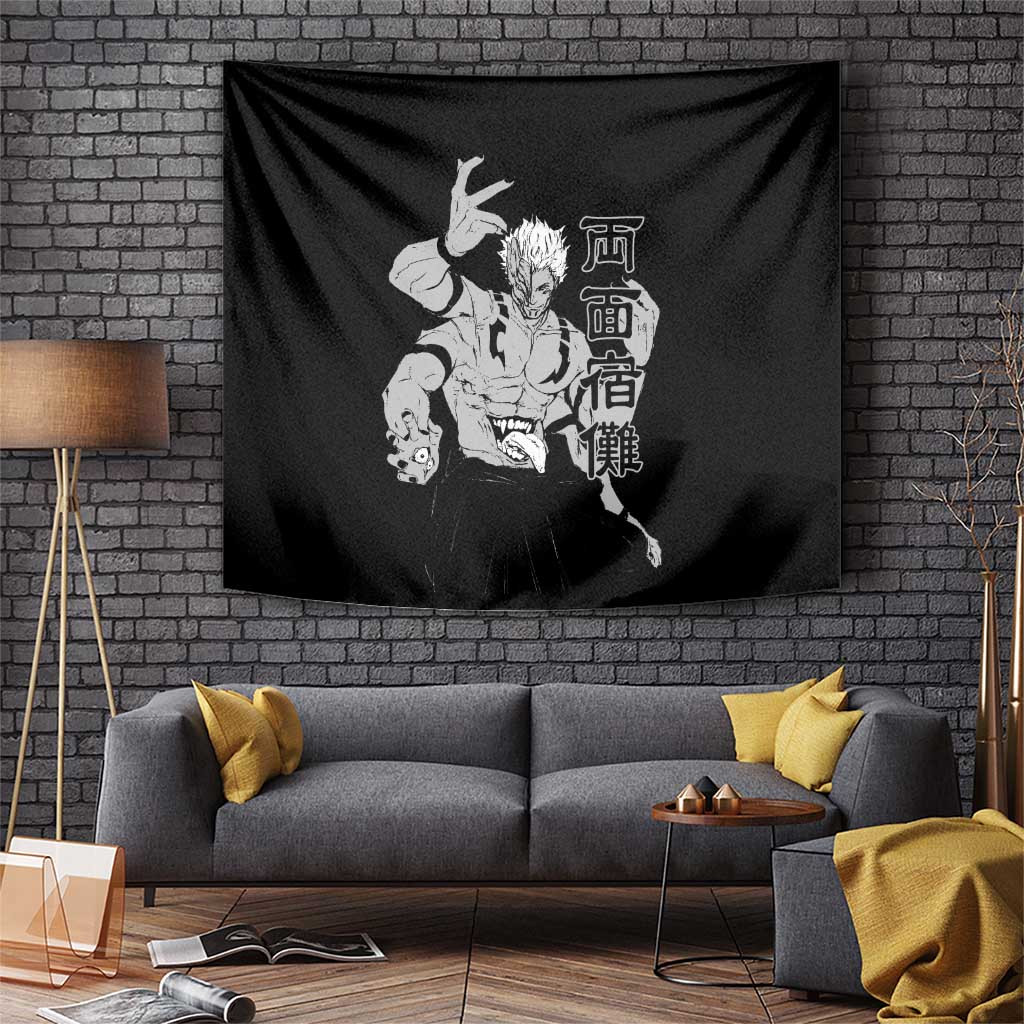 Ryomen Sukuna Jujutsu Kaisen Tapestry With Cursed Mark