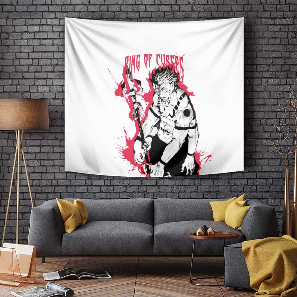 Ryomen Sukuna Jujutsu Kaisen Tapestry With Cursed Mark