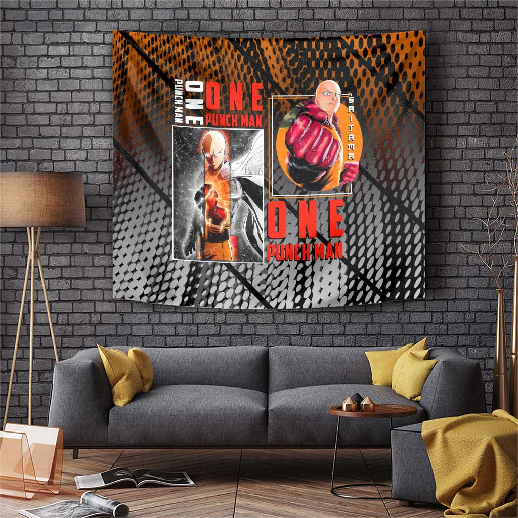 Saitama One Punch Man Tapestry One Punch Power Urban Style