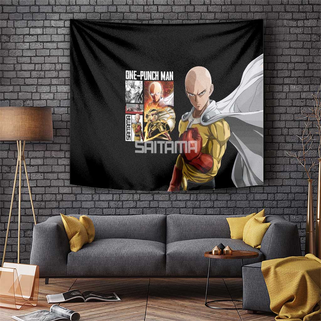 Saitama One Punch Man Tapestry Style Lightning Power