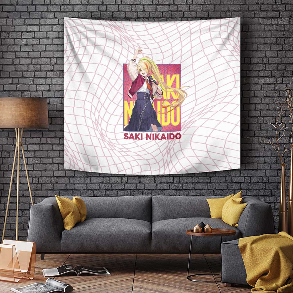 Saki Nikaido Zombie Land Saga Gyaru Spirit Tapestry With Idol Style Japan Anime Style