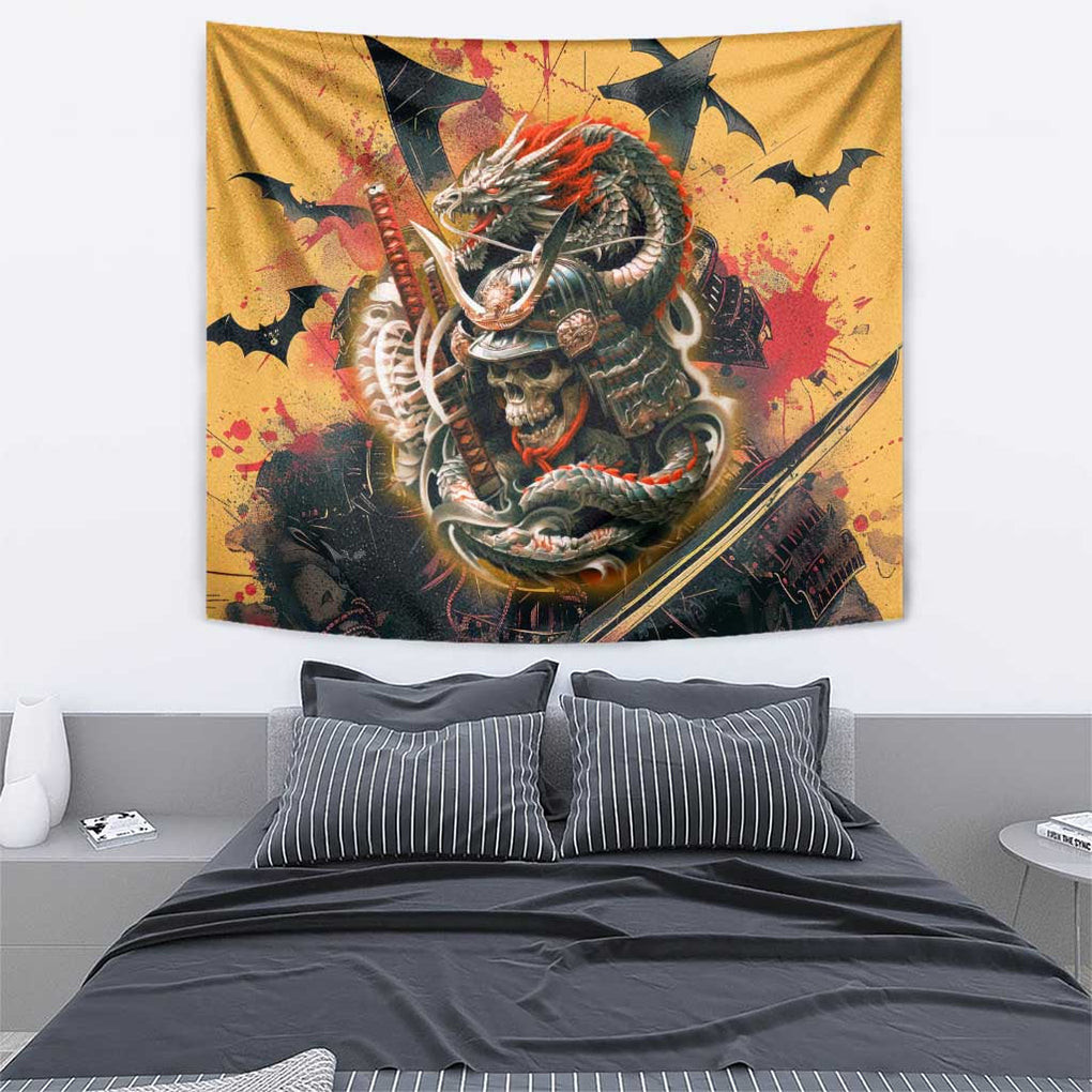 Samurai Yakuza Tapestry Japan Art Style