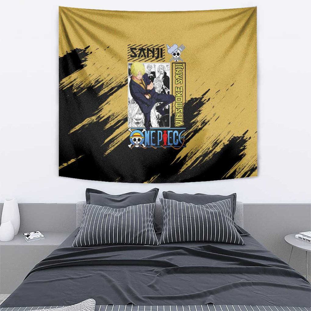 Sanji Mix Manga One Piece Tapestry Anime Style