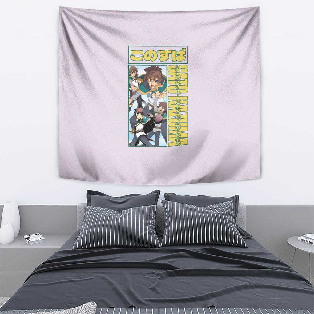 Sato Kazuma Konosuba Tapestry Anime Style