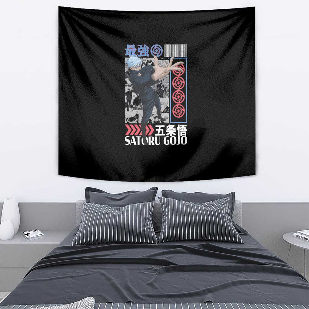 Satoru Gojo V2 Jujutsu Kaisen Tapestry Anime Style
