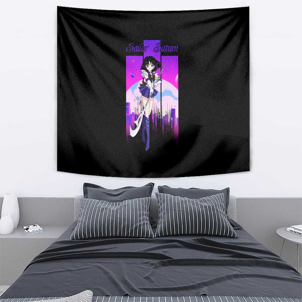 Saturn Sailor Moon Tapestry Anime Style