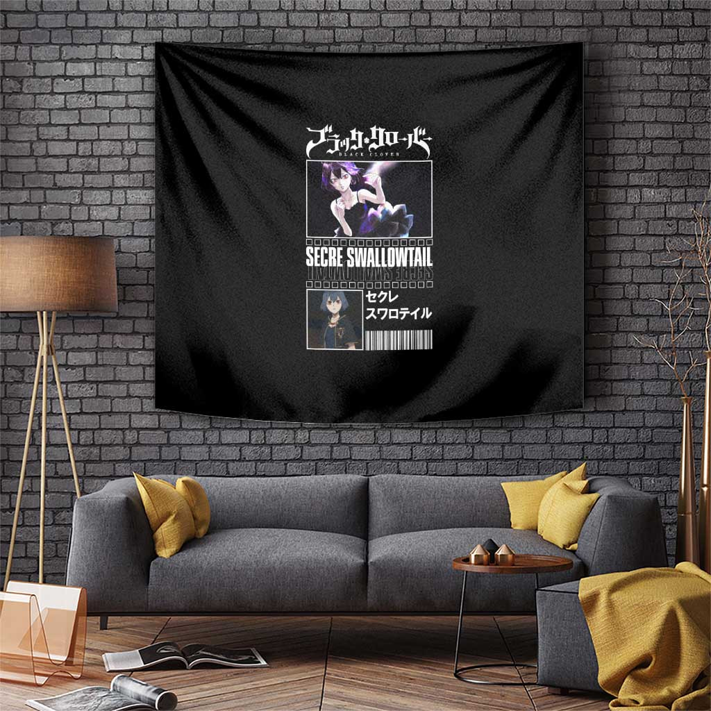 Secre Swallowtail Black Clover Tapestry