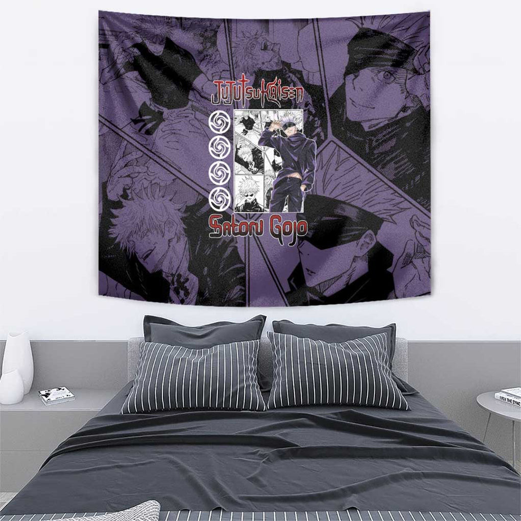 Sensei Gojo Satoru Jujutsu Kaisen Tapestry Japan Anime Style