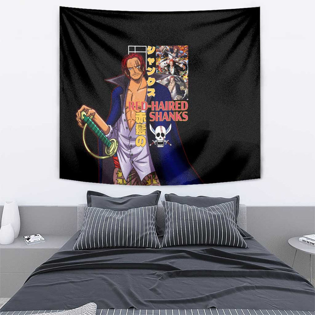Shanks V2 One Piece Tapestry Anime Style
