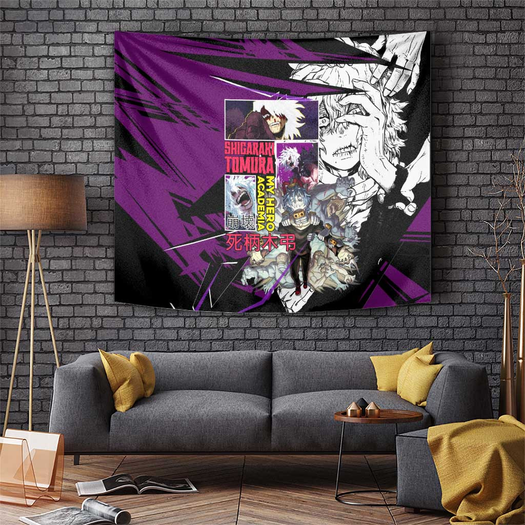 Shigaraki Tomura My Hero Academia Tapestry Dark Chaos Streetwear Style