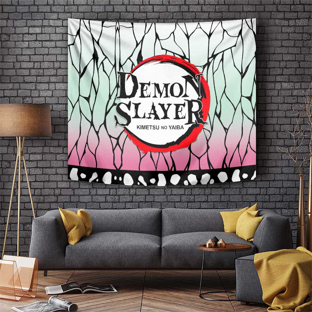 Shinobu Kocho Tapestry With Butterfly Hashira Design And Demon Slayer Anime