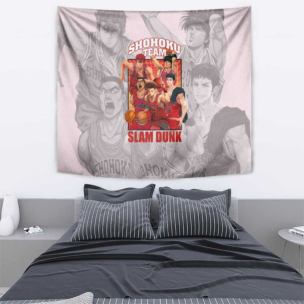 Shohoku Team Slam Dunk Tapestry Anime Style
