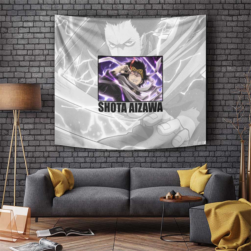 Shota Aizawa My Hero Academia Eraser Head Tapestry In Stealthy Pose Anime Style