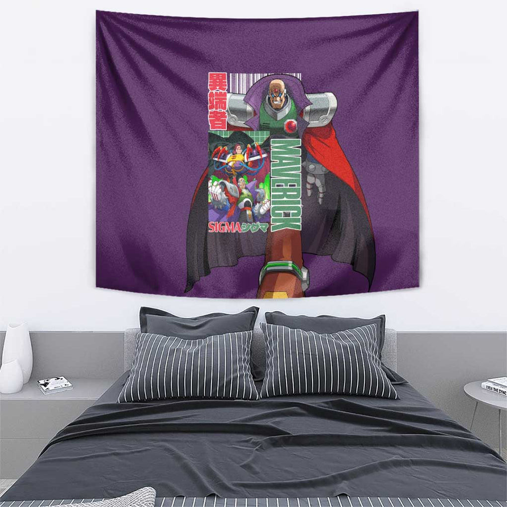 Sigma Mega Man Tapestry Anime Style