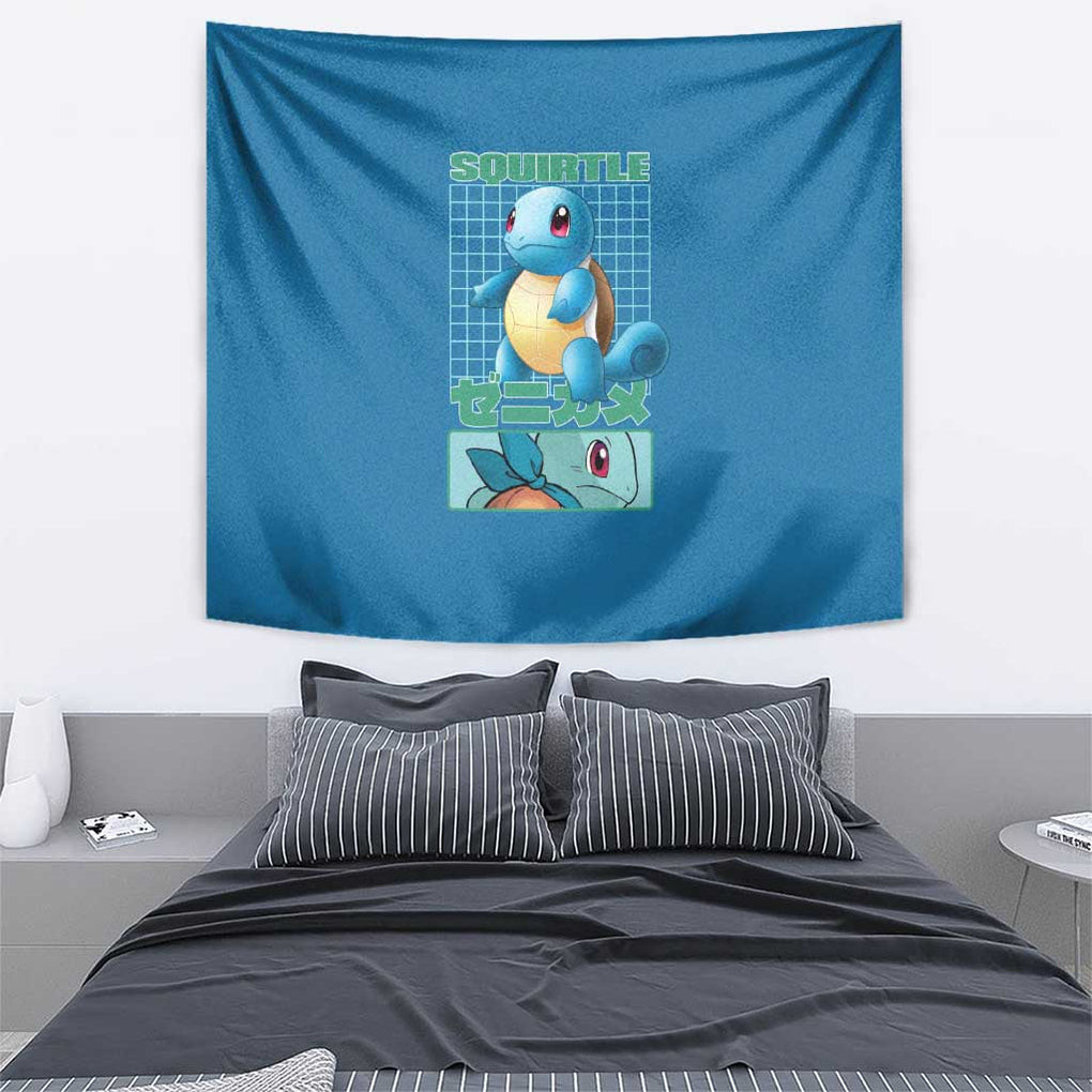 Squirtle Poke Tapestry Anime Style