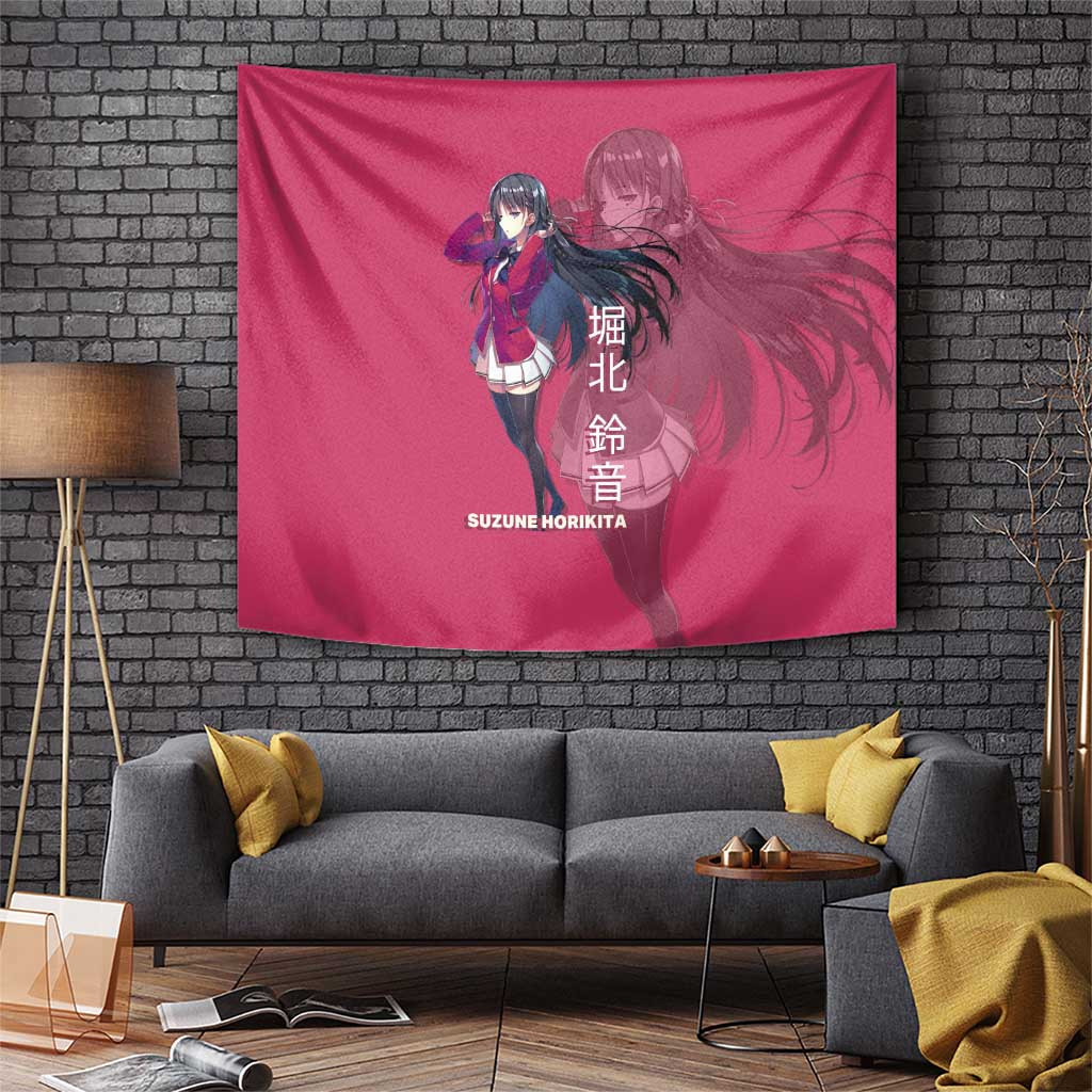Suzune Horikita Tapestry Pink Anime Character Design Classroom Of The Elite