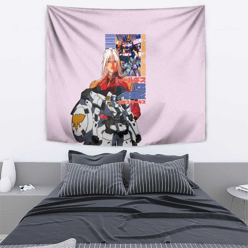 Tallgeese X Zechs Merquise Gundam Wing Tapestry Anime Style