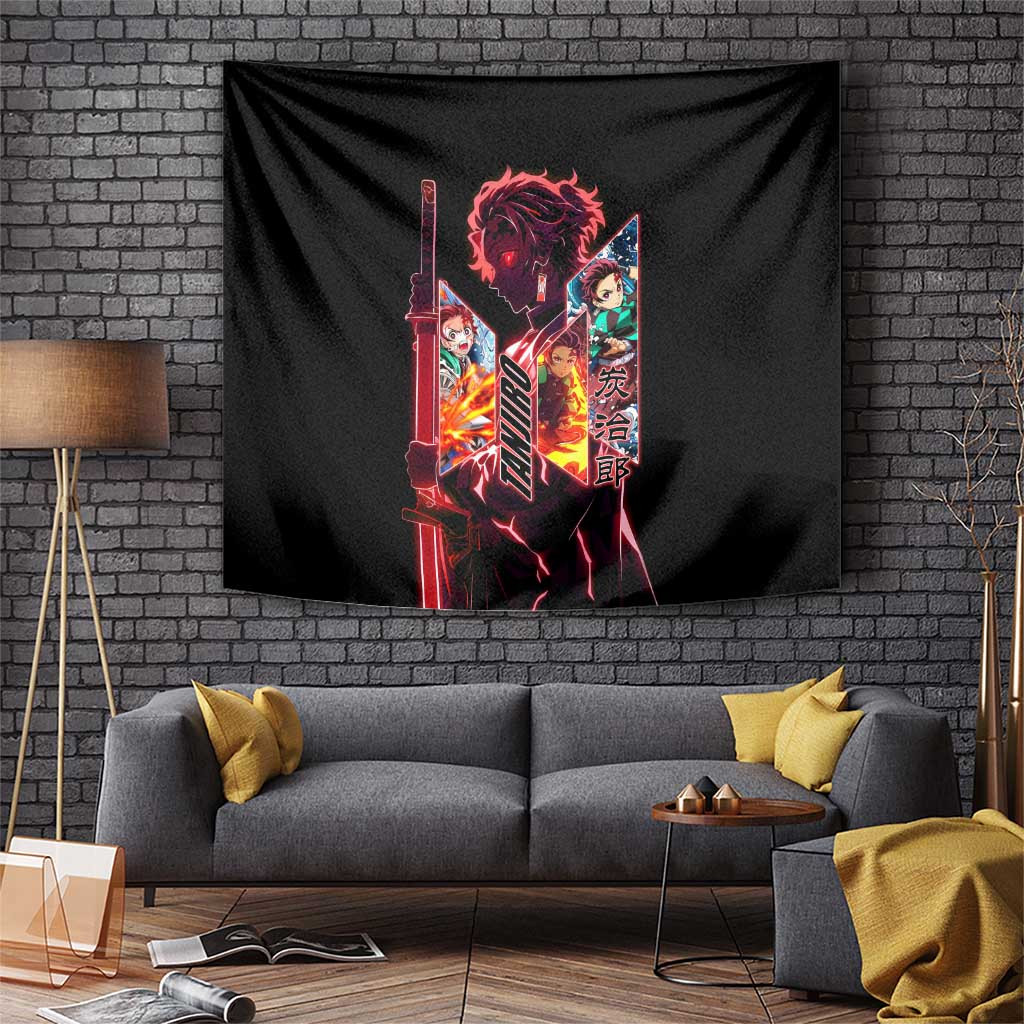 Tanjiro Demon Slayer Tapestry Demon Slayer Hinokami Kagura Anime