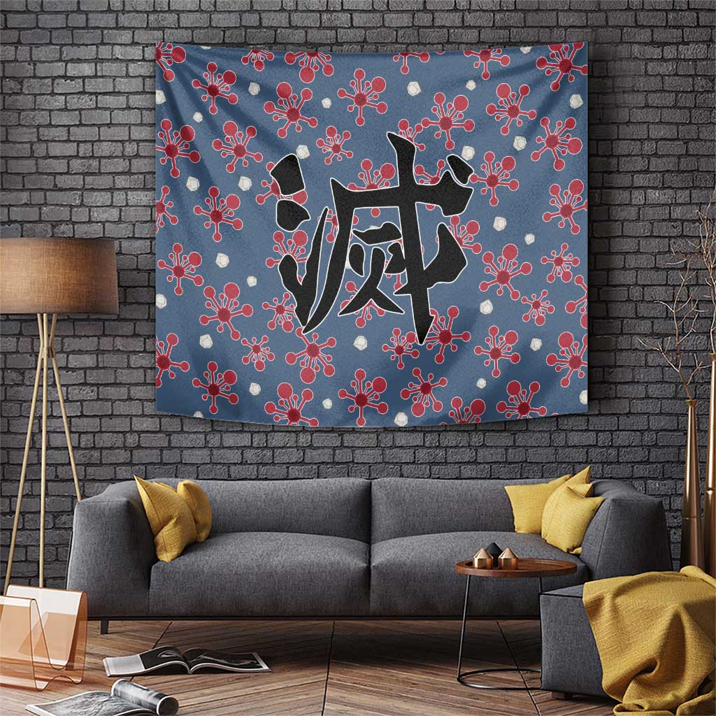 Tengen Uzui Demon Slayer Tapestry Patterned Sound Hashira With Dual Blades Anime Style