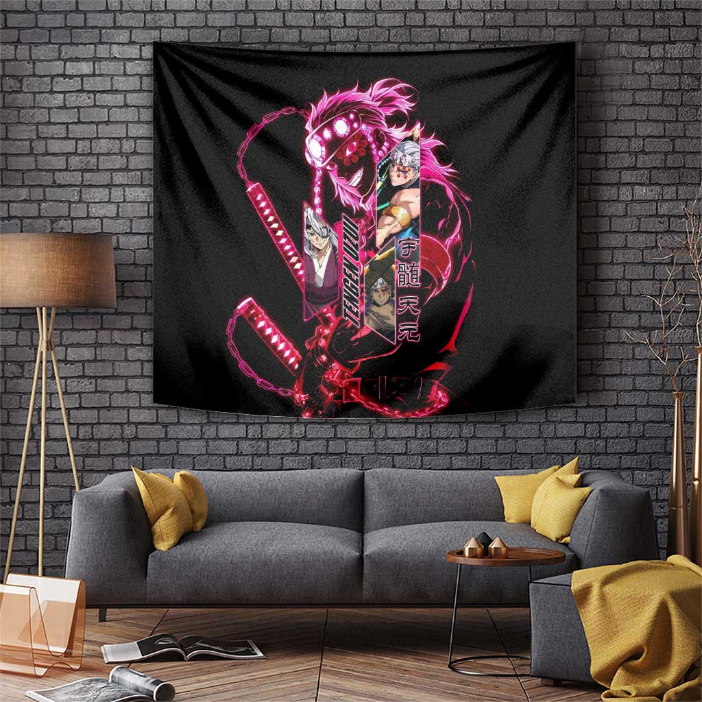 Tengen Uzui Demon Slayer Tapestry With Sound Hashira Anime