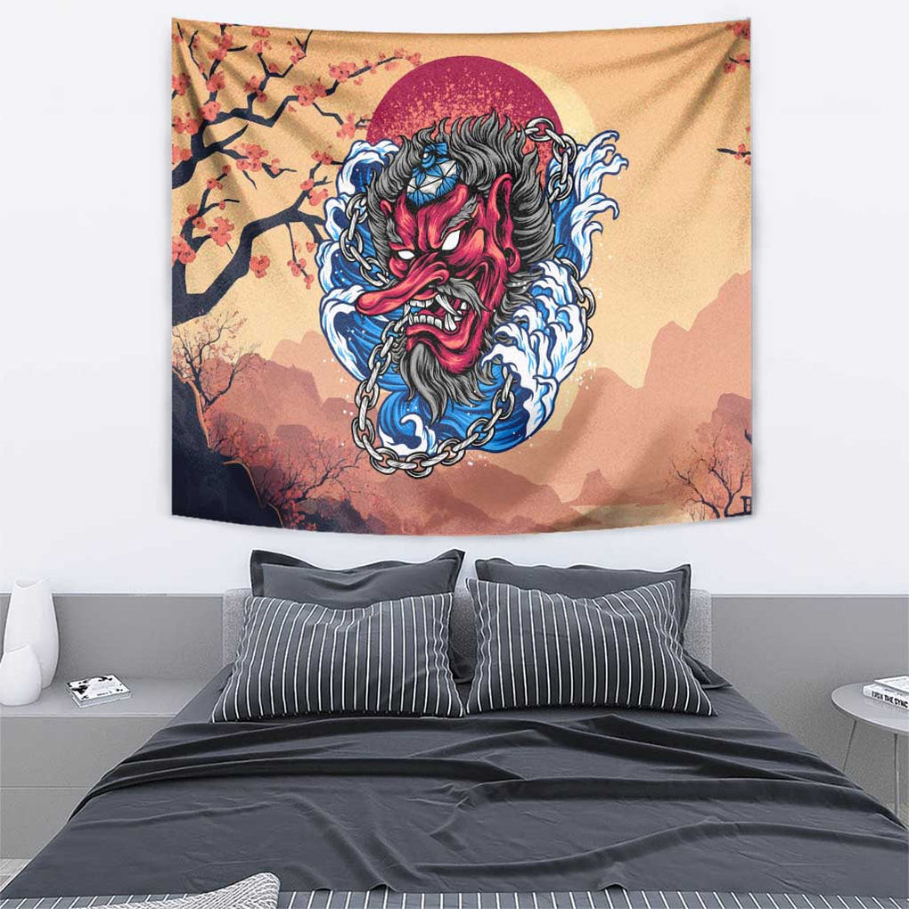 Tengu Tapestry Japan Art Style