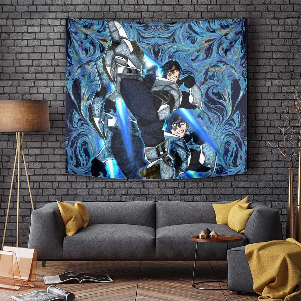 Tenya Iida My Hero Academia Tapestry With Speed Burst Swirl Effects